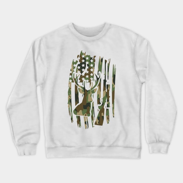 Deer Hunting - to hunt - hunting Crewneck Sweatshirt by NotUrOrdinaryDesign